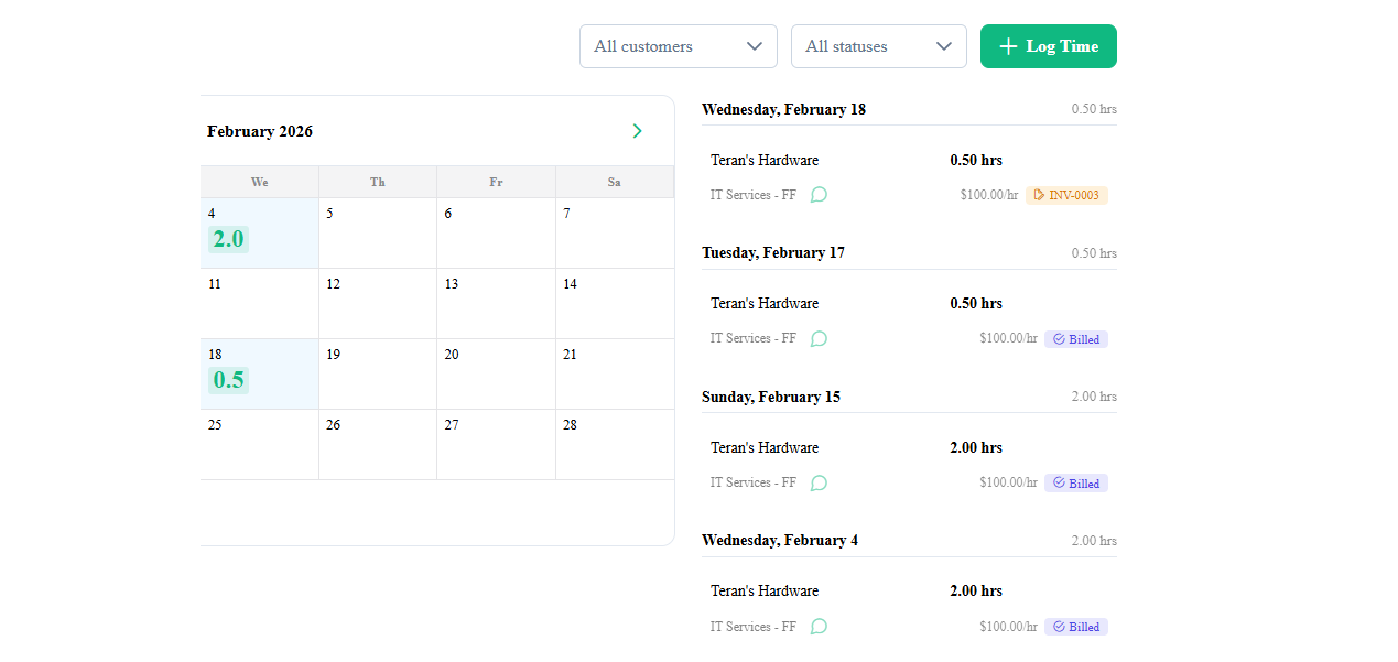 Time tracking that<br><em>pays for itself</em>
